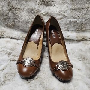 Michael Kors Brown‎ Leather Women's Shoes
